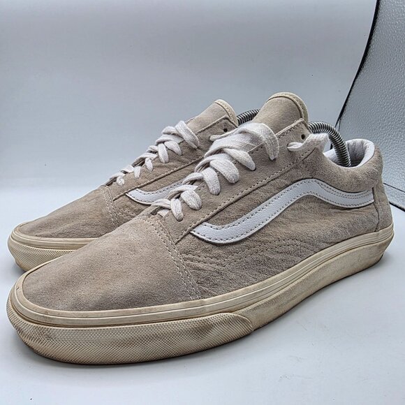 Vans Old Skool Heiq Eco Dry Mens Size 9.5 Beige White Low Top Skate Shoes main image 2